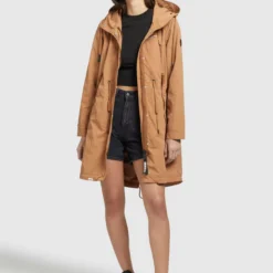 Khujo Übergangsjacken Mantel ADDA Frauen Beige -Khujo Verkaufsshop 2720215d651546fd99ad29d8878bd964 scaled