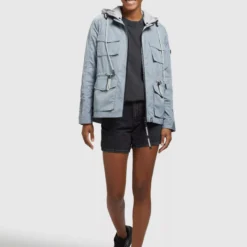 Khujo Übergangsjacken Jacke FLAMES Frauen Hellblau -Khujo Verkaufsshop 308e8067b8252825da4dd455dece3189 scaled