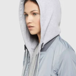 Khujo Übergangsjacken Jacke PERSEE Frauen Hellblau / Grau -Khujo Verkaufsshop 4209e110bc82bf303a381f3e449350de scaled