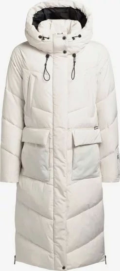Khujo Wintermäntel Mantel Elvita Frauen Offwhite