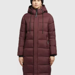 Khujo Wintermäntel Mantel Julina Frauen Dunkelrot -Khujo Verkaufsshop f5f90b2c8e36fc1dc6961dc215829f2b scaled